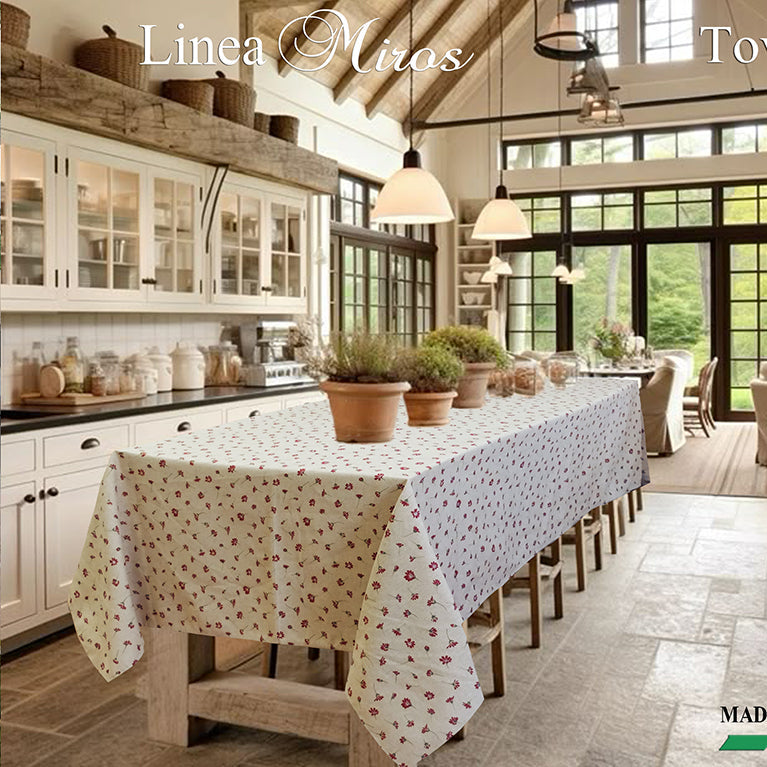 Tovaglia margherite rosse