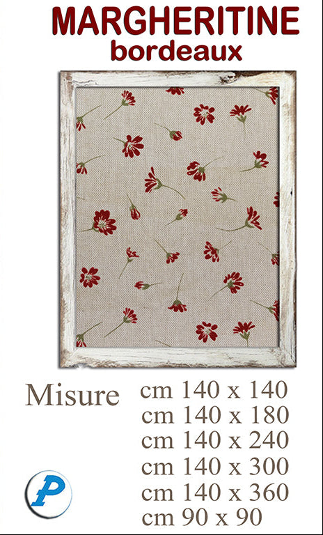 Tovaglia margherite rosse