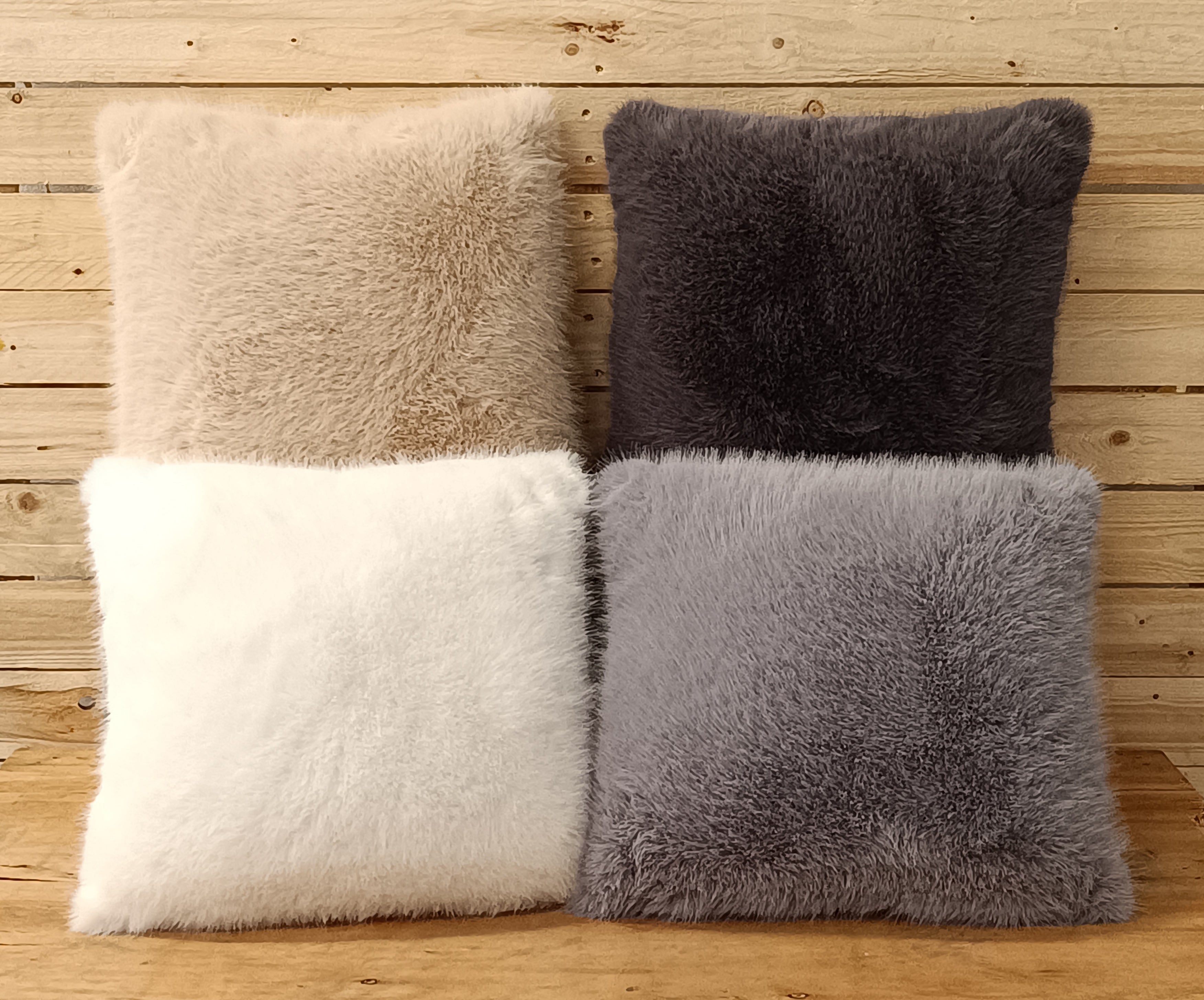 Copricuscino ecopelliccia