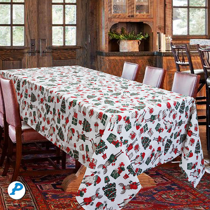 Tovaglia elfi e renne