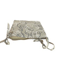 Cuscino Con Laccio Per Sedie - Tema Intrecciato Grigio