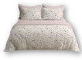 Completo Letto Matrimoniale in Percalle - Fantasia Fiori di Campo