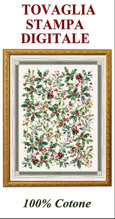 Tovaglia agrifoglio bianco